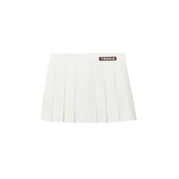 Tory Burch Terry Jacquard Mini Tennis Skirt - XS Snow White - Picture 1 of 5